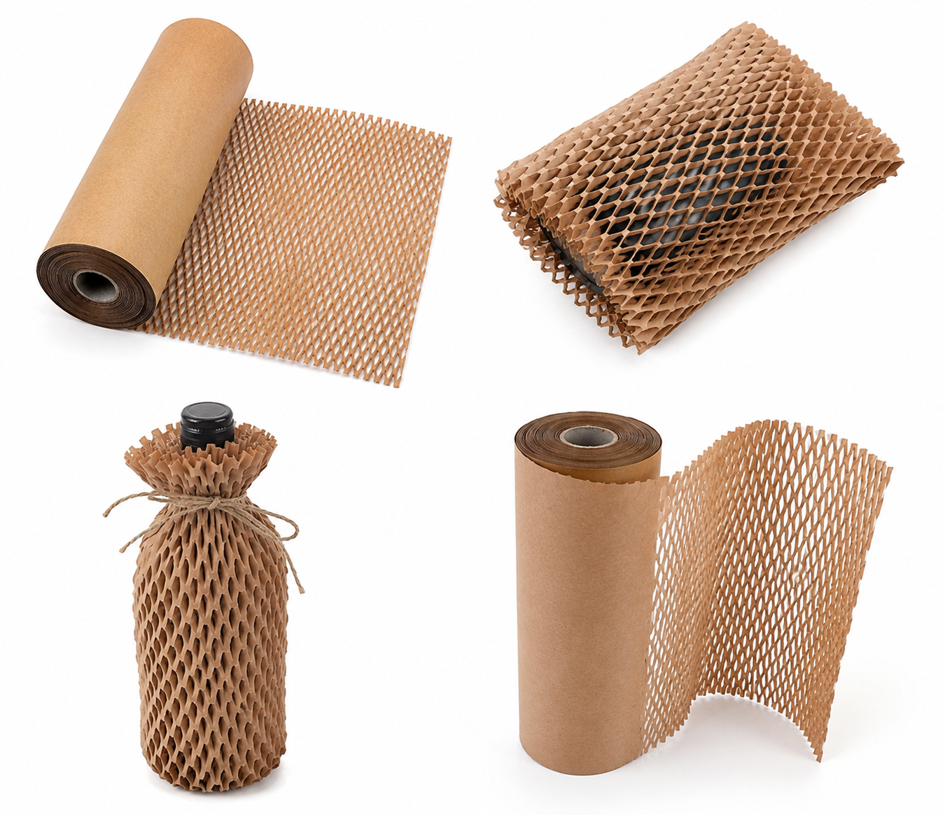 Honeycomb Wrapping Paper Roll 50cm x 150m | Eco-Friendly Cushioning & Void Fill Packaging Paper | Recyclable Alternative to Bubble Wrap